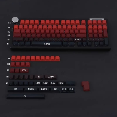 Lucky Strike 104+35 Full PBT Dye Sublimation Keycaps Set Side Legends for Cherry MX Mechanical Gaming Keyboard